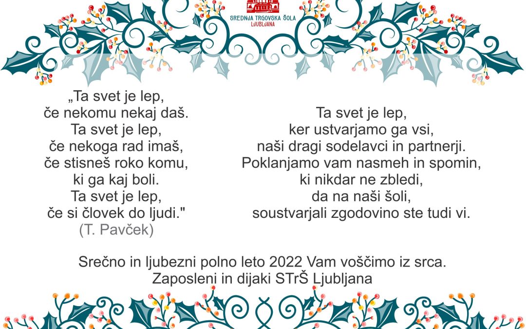 Novoletno voščilo 2022